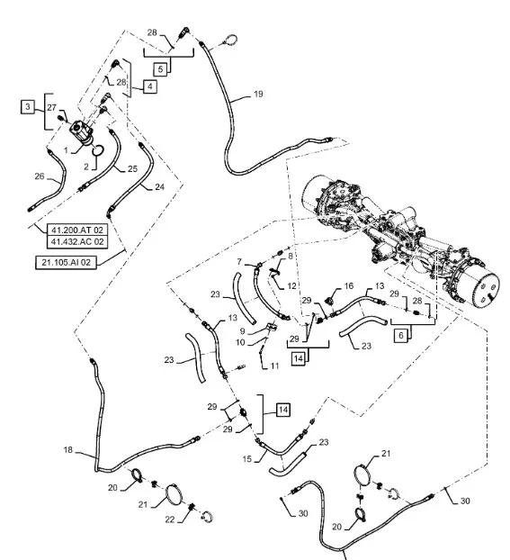 87401122 - Фитинг гидравл. T8T8./Mg.