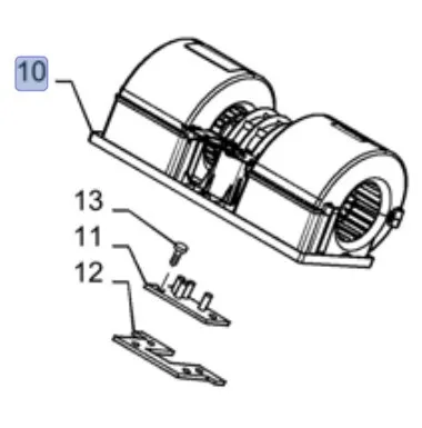 87663947 - Моторвентилятор электр. конд. CX6/8, CR, T7/Pm., T8T8./Mg., T9./St.
